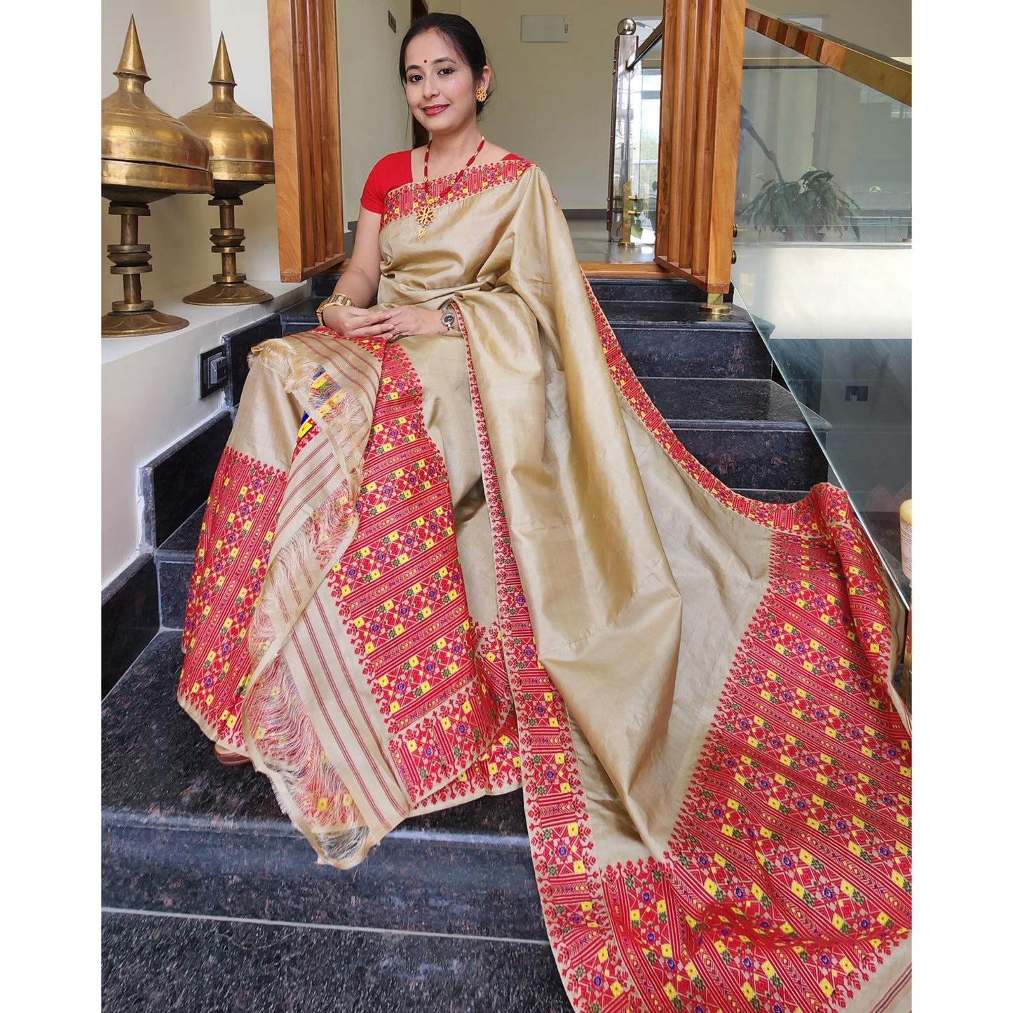 Tassar Silk Mekhela Chador