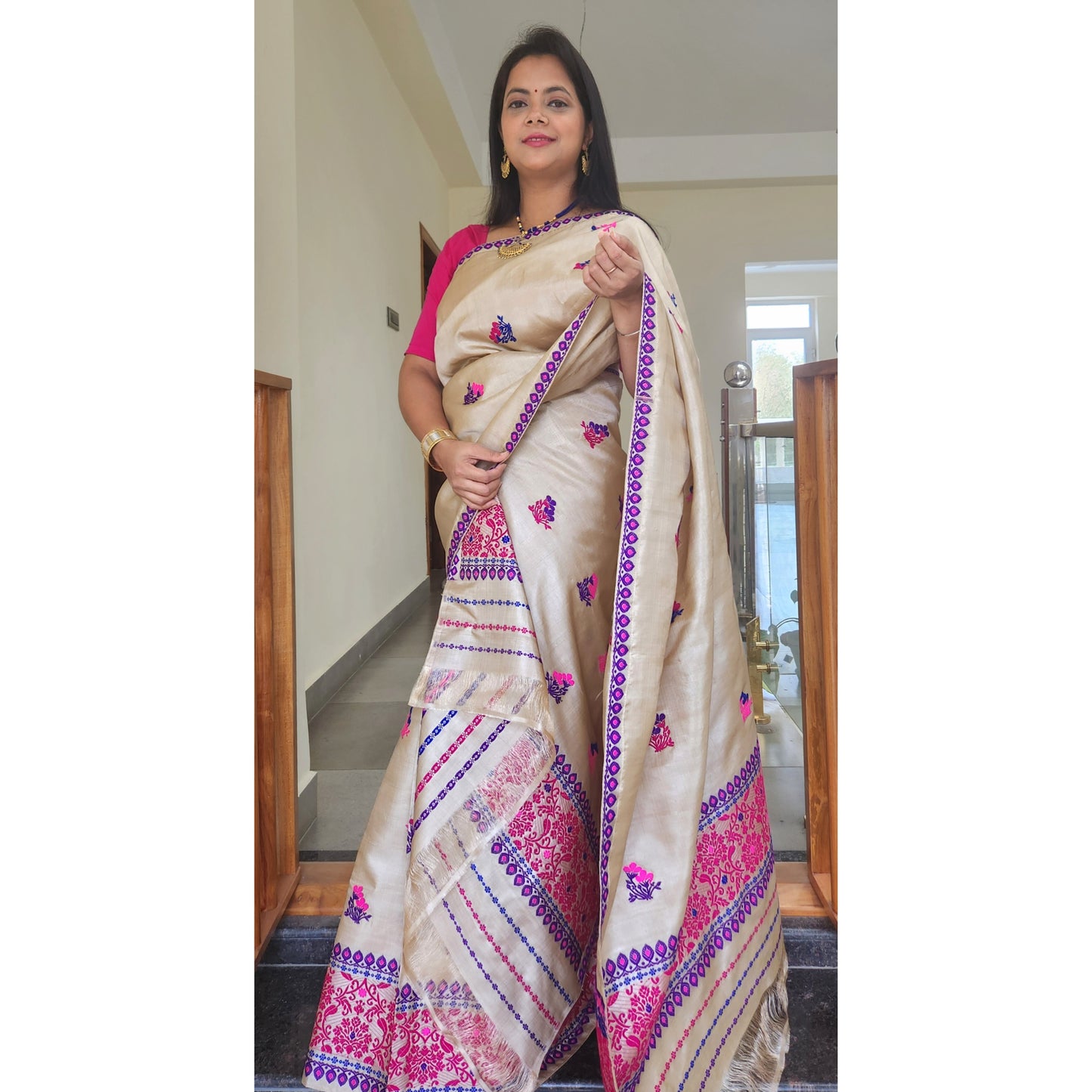 Tassar Silk Mekhela Chador