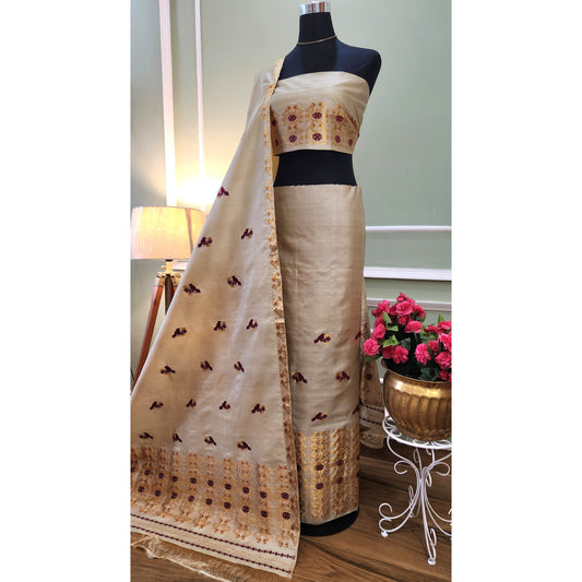 Tassar Silk Mekhela Chador