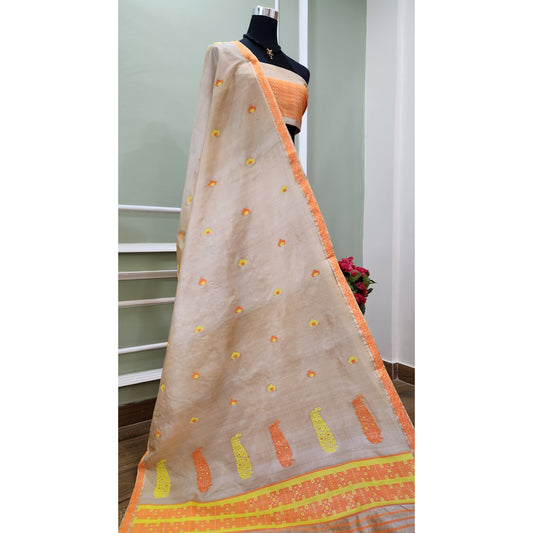 Pure Tassar Silk Mekhela Chador