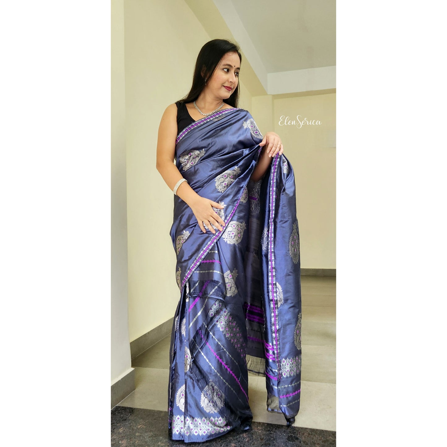 Pure Mulberry Silk Mekhela Chador