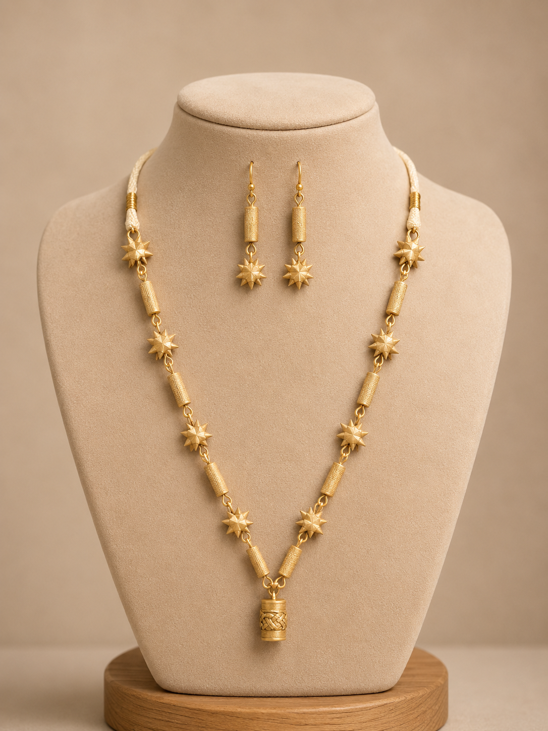 Bamboo Cane Jewelry Set