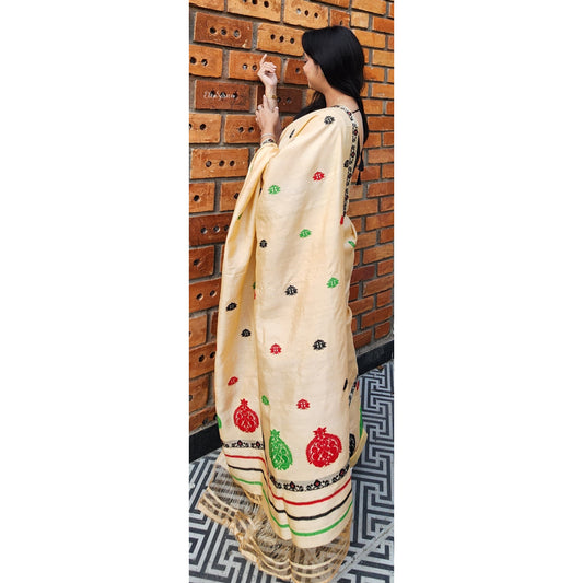 Pure Tassar Silk Mekhela Chador