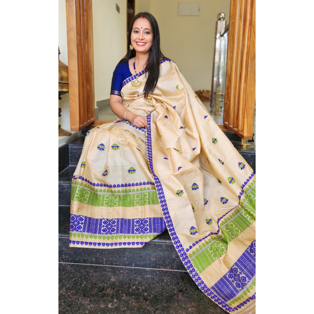 Tassar Silk Mekhela Chador