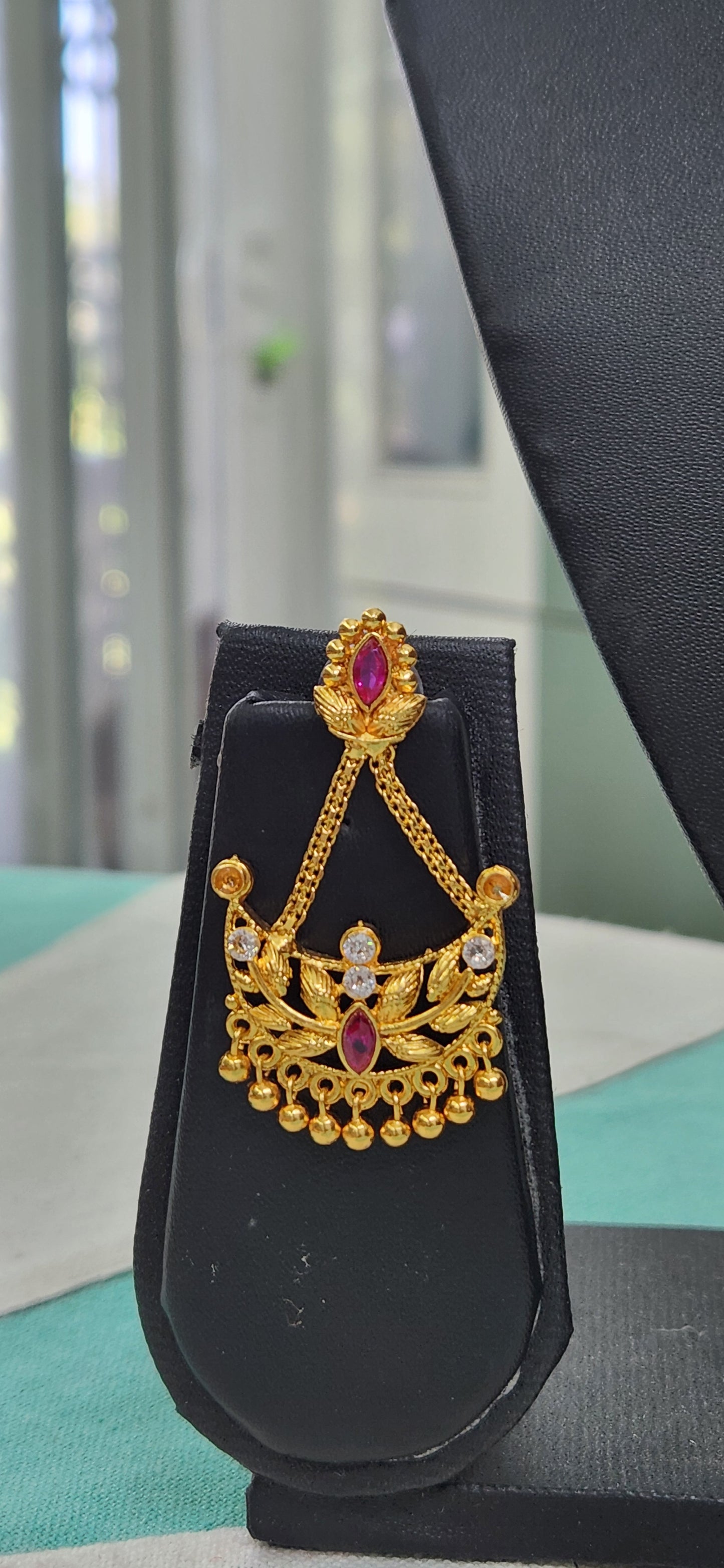 Pink & White Assamese Jewellery Set