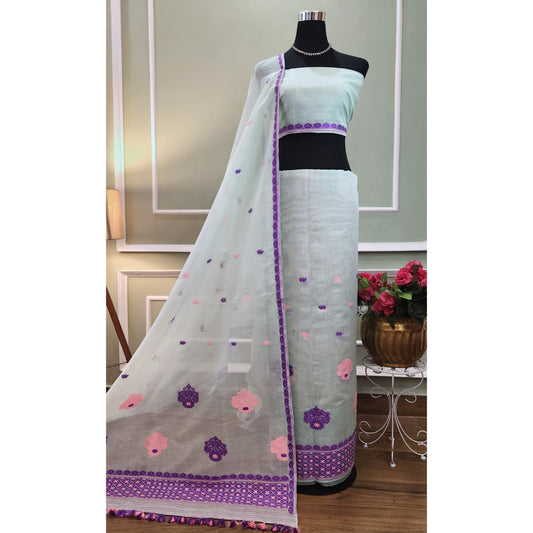 Pure Cotton-Kesapaat  Mekhela Chador