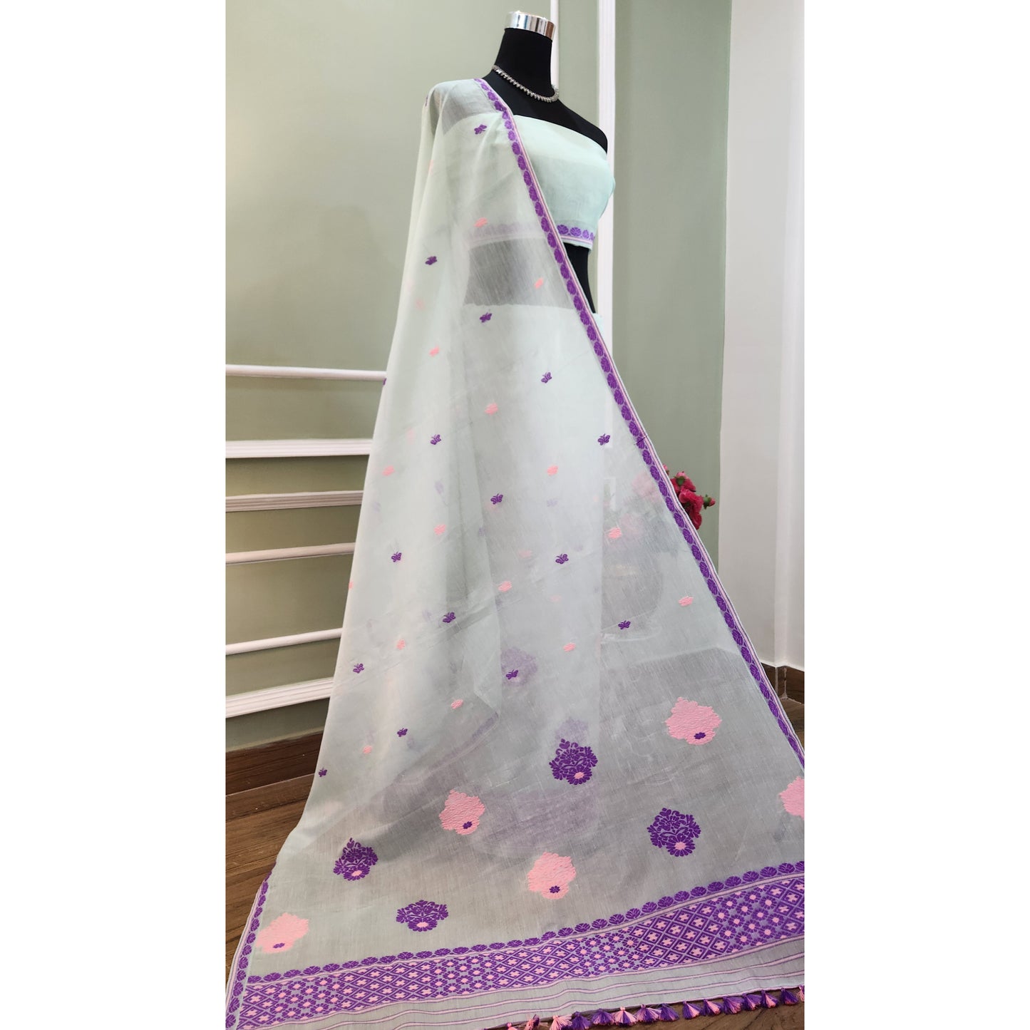 Pure Cotton-Kesapaat  Mekhela Chador