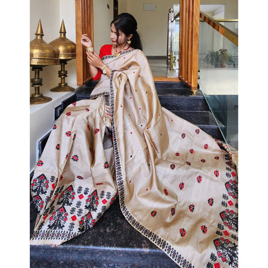 Tassar Silk Mekhela Chador