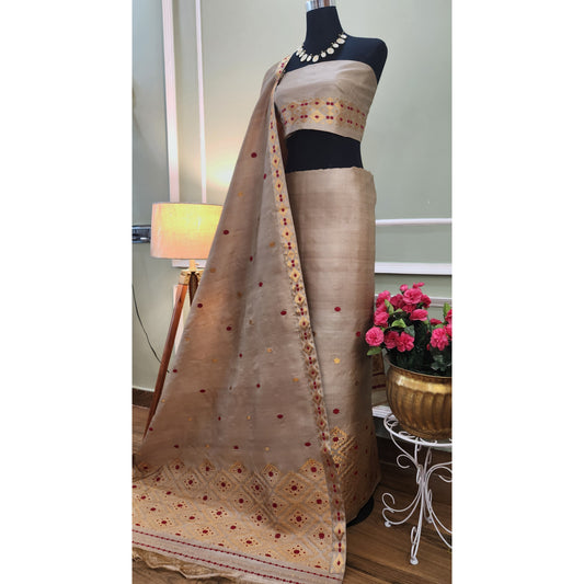 Pure Tassar Silk Mekhela Chador