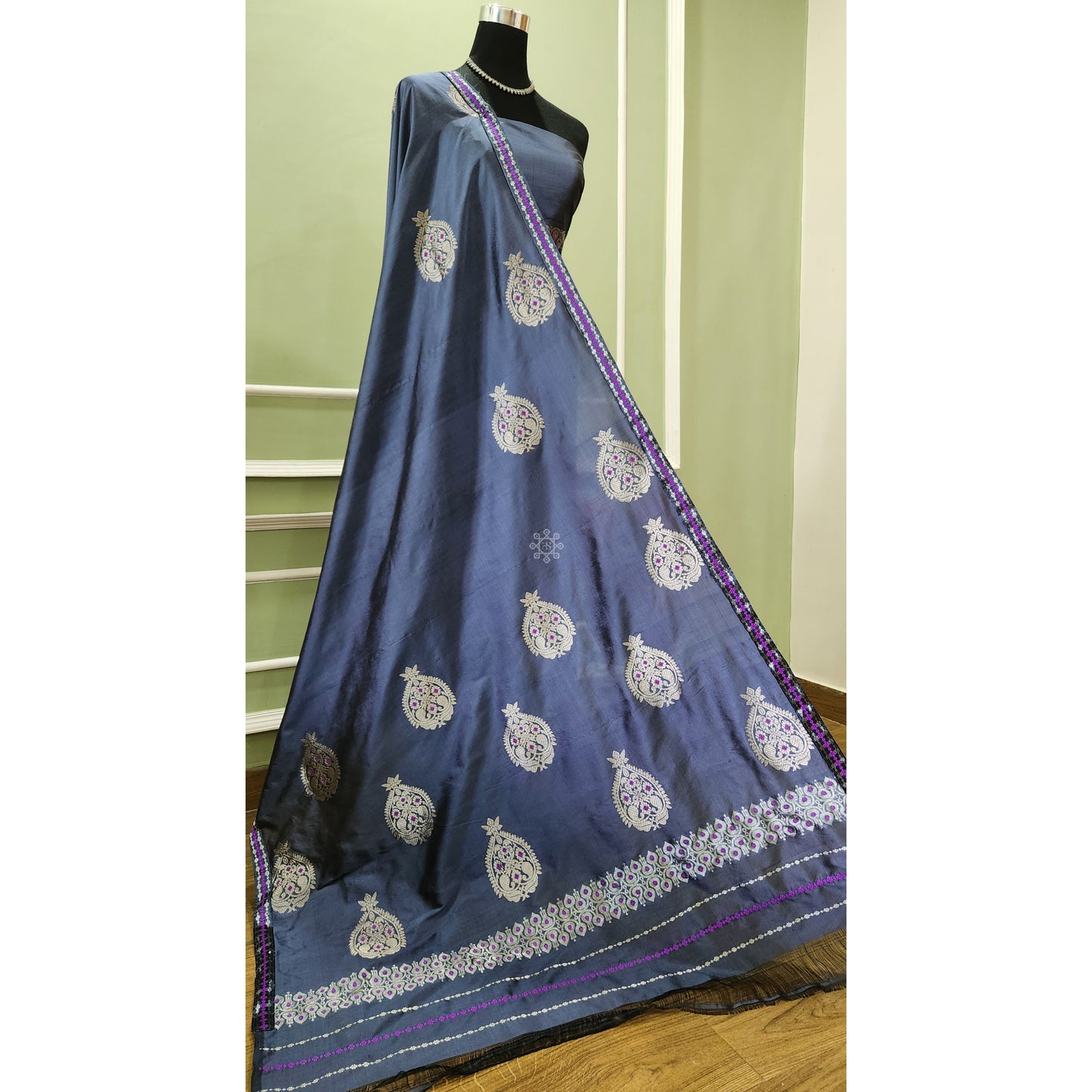 Pure Mulberry Silk Mekhela Chador