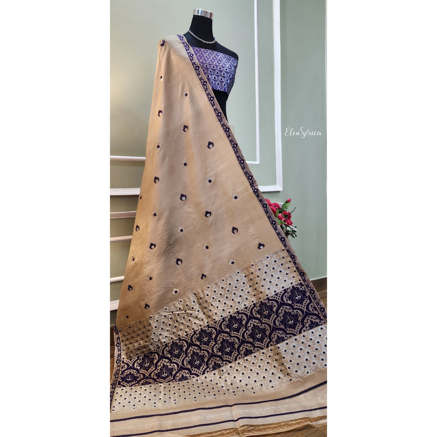 Pure Tassar Silk Mekhela Chador