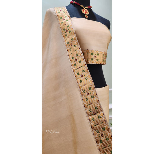 Pure Tassar Silk Mekhela Chador