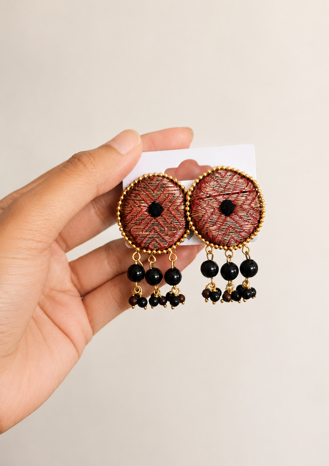 Rust & Black earrings