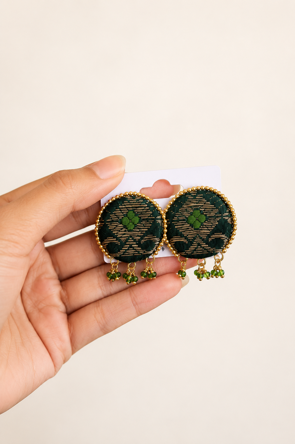 Rhombus Pearl Earrings