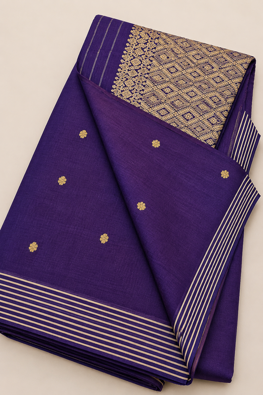 Purple Heritage Saree