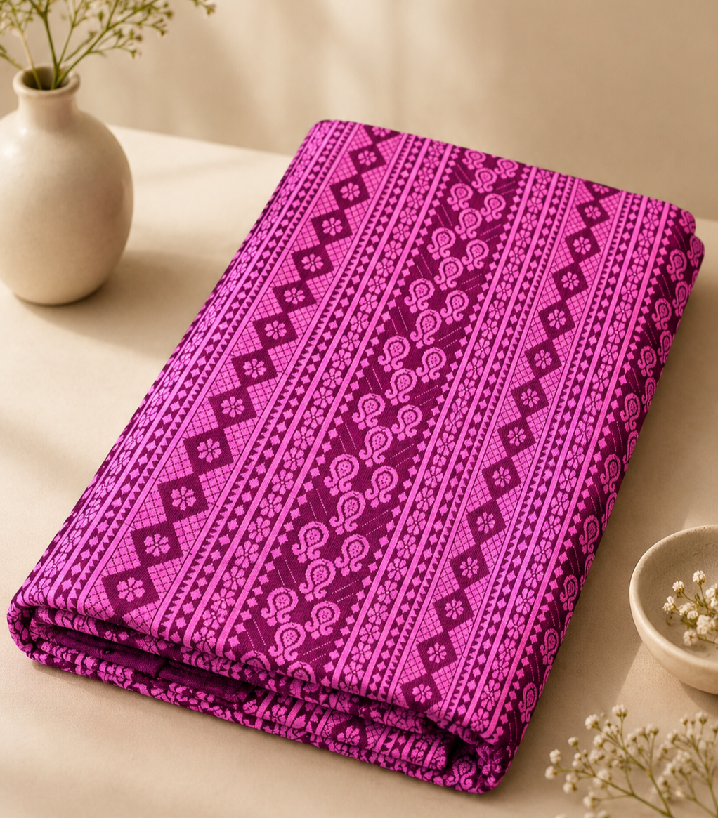 Royal Orchid Pure Mulberry Silk Saree