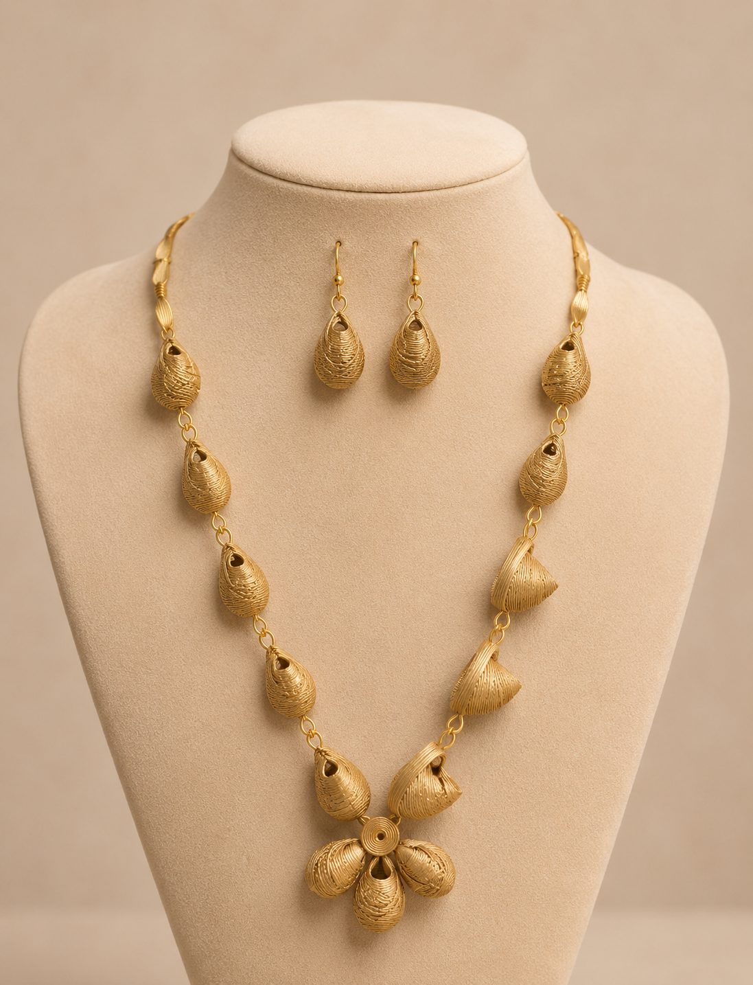 Bamboo Cane Jewelry Set