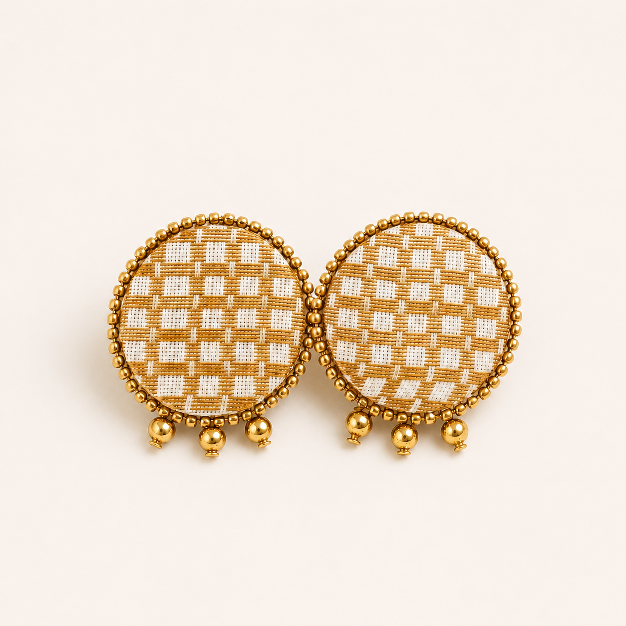 Ivory Weave Studs