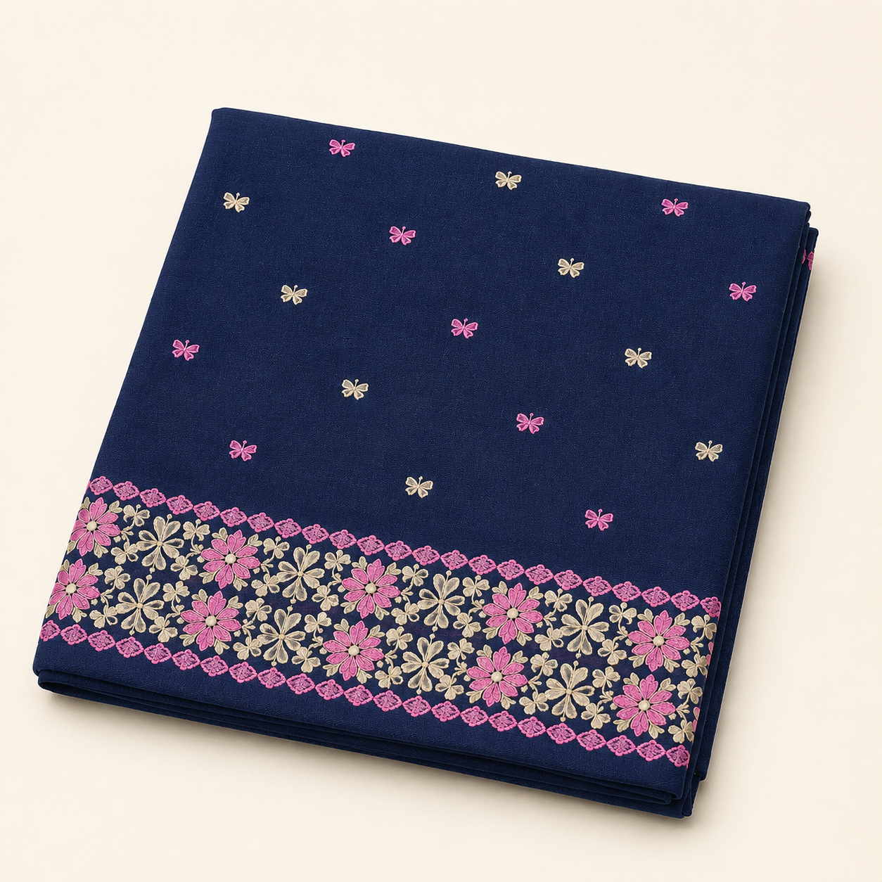 Whispering Blossoms | Pure Handloom Cotton Kurta Piece