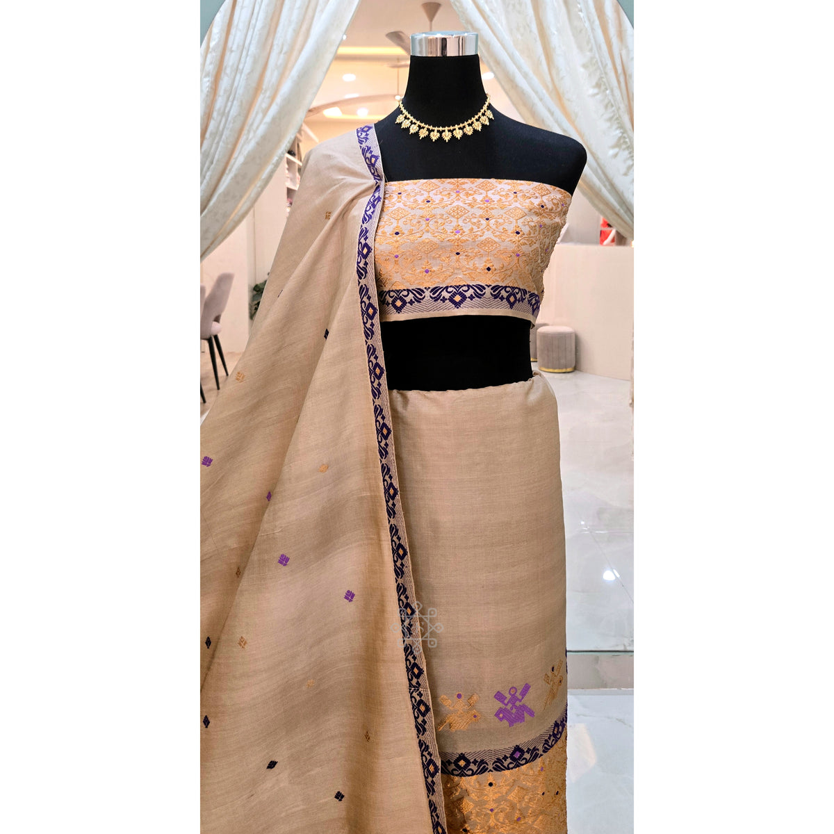 The Royal Tussar Mekhela Chador