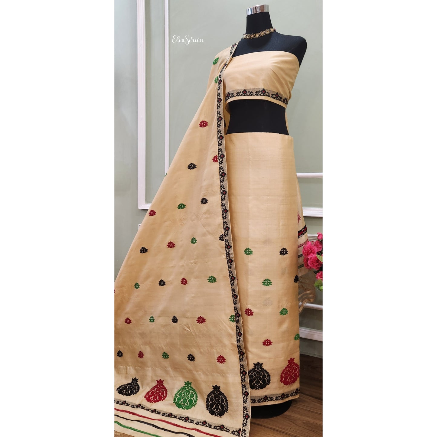 Pure Tassar Silk Mekhela Chador