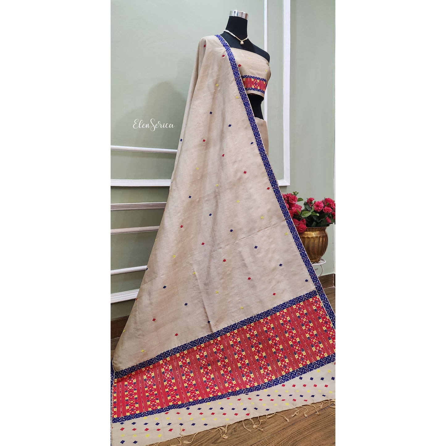 Pure Tassar Silk Mekhela Chador