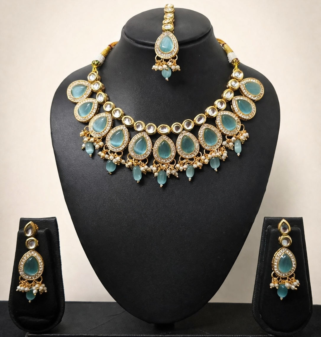 The Shahi Aqua Ruby Set