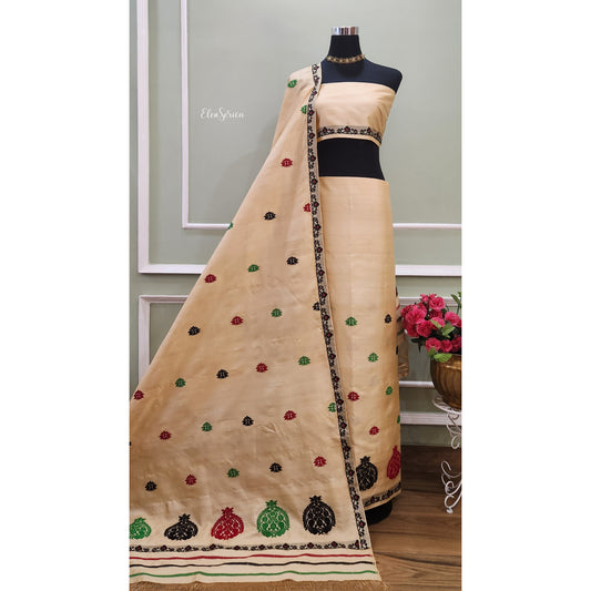 Pure Tassar Silk Mekhela Chador