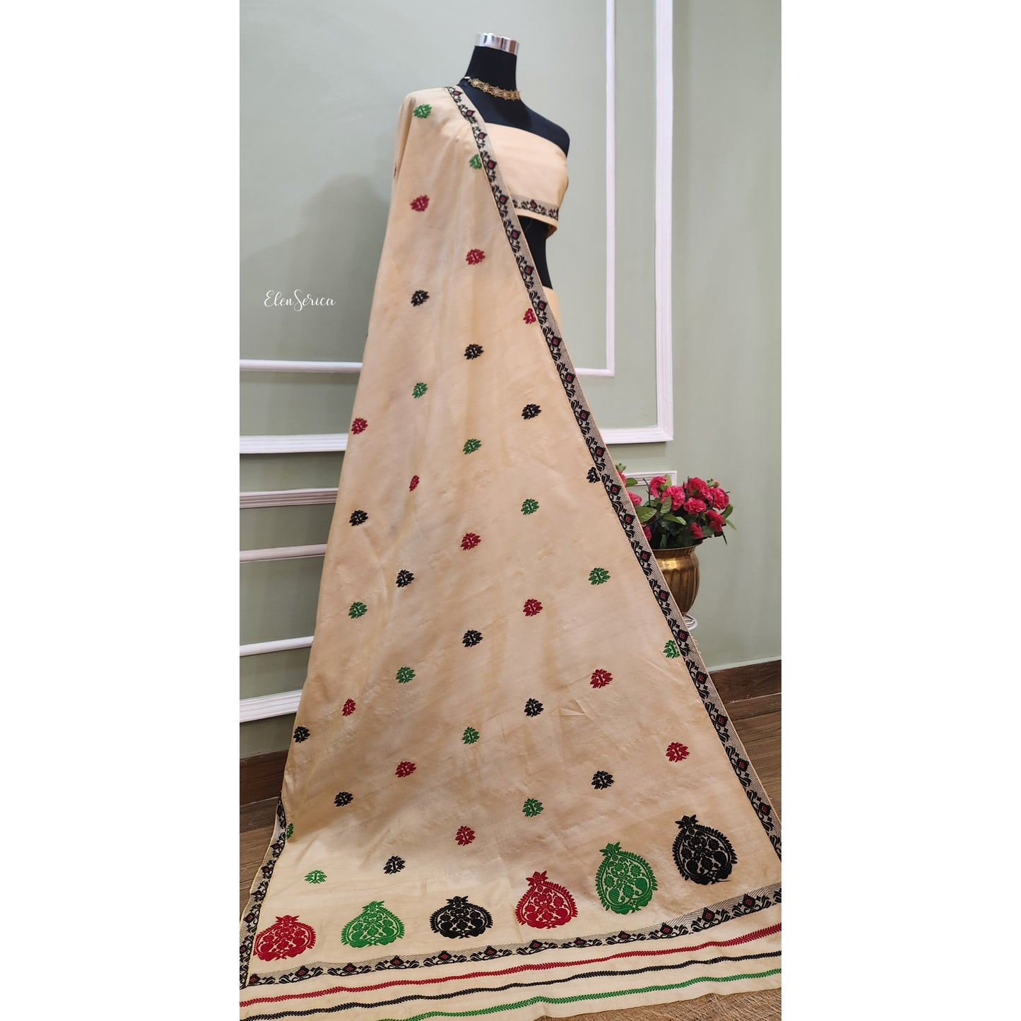 Pure Tassar Silk Mekhela Chador