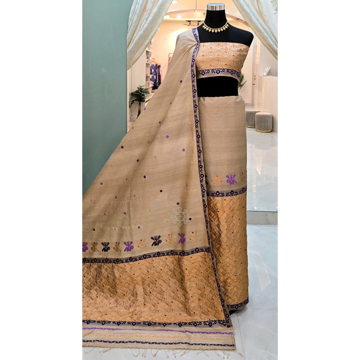 The Royal Tussar Mekhela Chador